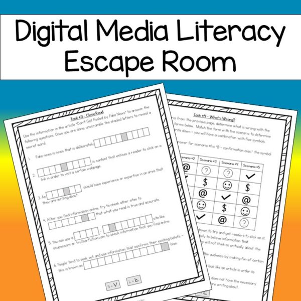 Digital Media Literacy Escape Room Made By Teachers