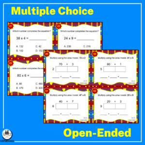 2 Digit by 1 Digit Multiplication Task Cards | Made By Teachers