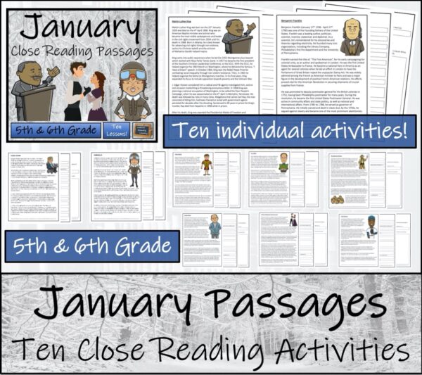 Spring Close Reading Comprehension Book Bundle | 5th Grade & 6th Grade ...