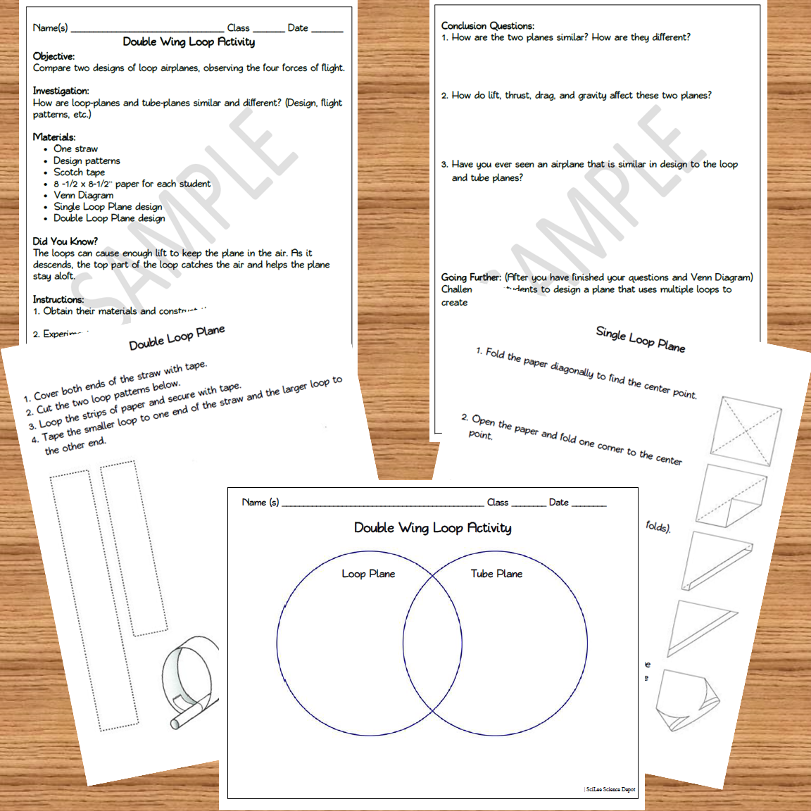 Aeronautics- Double Wing Loop Activity | Made By Teachers