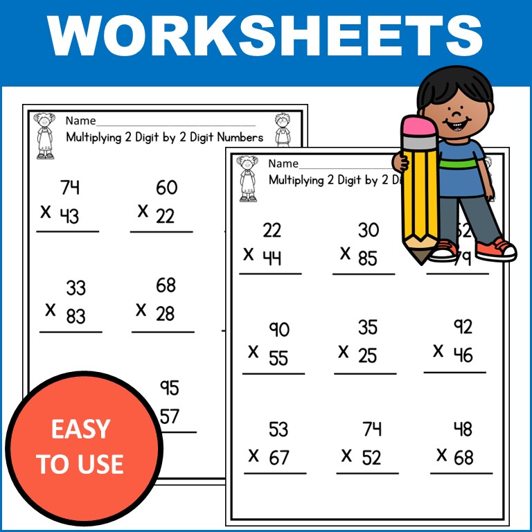 2 Digit By 2 Digit Multiplication Worksheets Made By Teachers