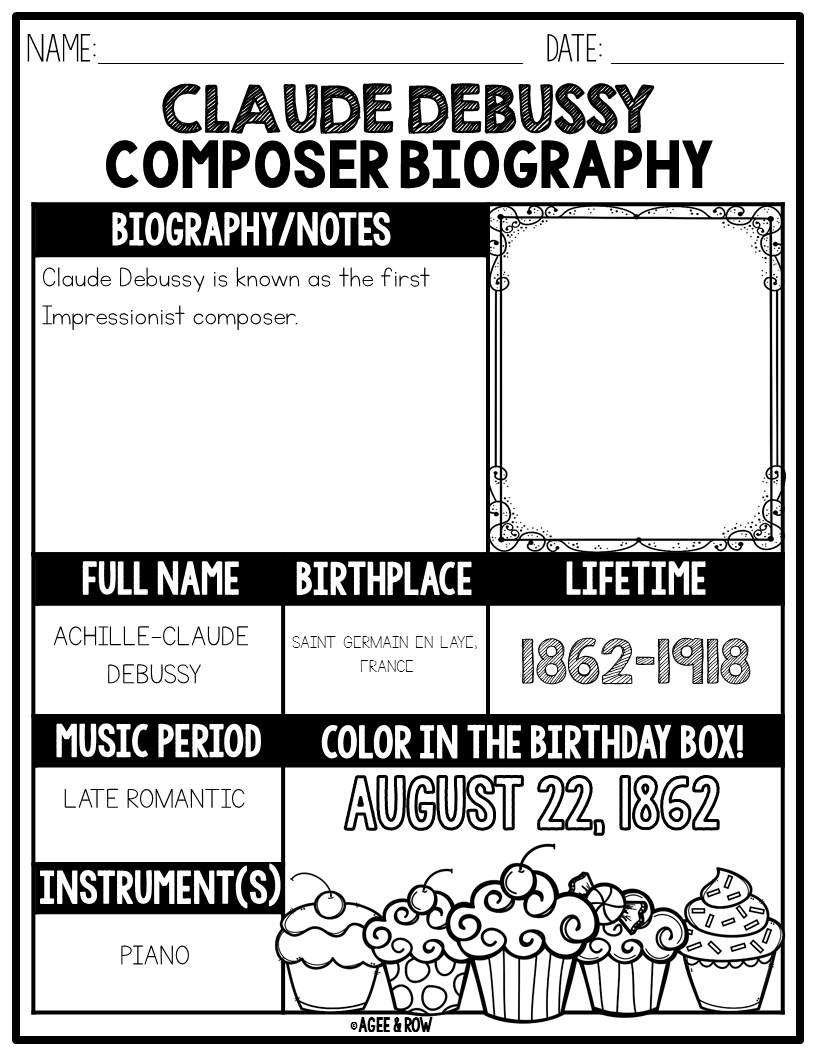 Claude Debussy Classical Music SocialEmotional Listening Activities Made By Teachers