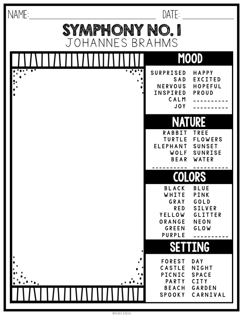 Johannes Brahms Classical Music SocialEmotional Listening Activities Made By Teachers