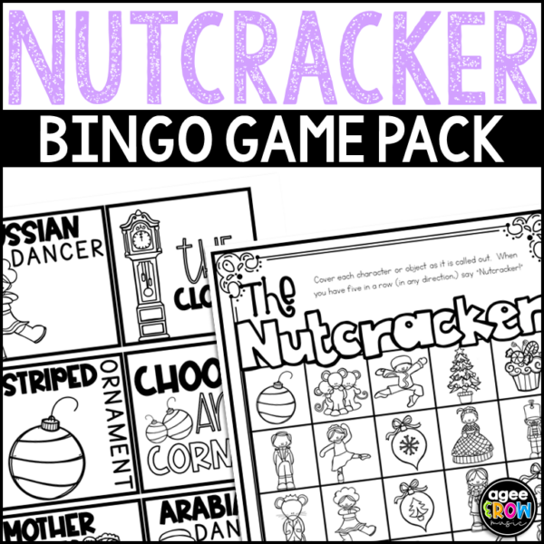 Nutcracker Bingo! Christmas Activities & December Sub Plans Made By