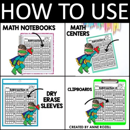 4 Digit Subtraction No Regrouping Worksheets | Made By Teachers