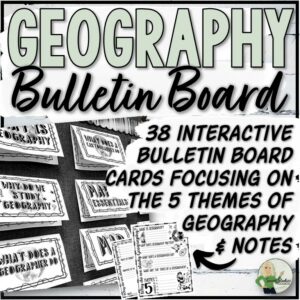 5 Themes of Geography Interactive Bulletin Board