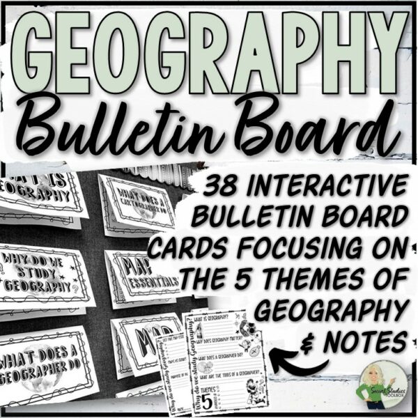 5 Themes of Geography Interactive Bulletin Board | Made By Teachers