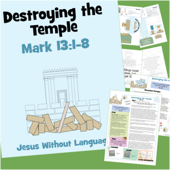 Destruction of the Temple Kids Ministry Lesson & Bible Crafts - Mark 13 ...