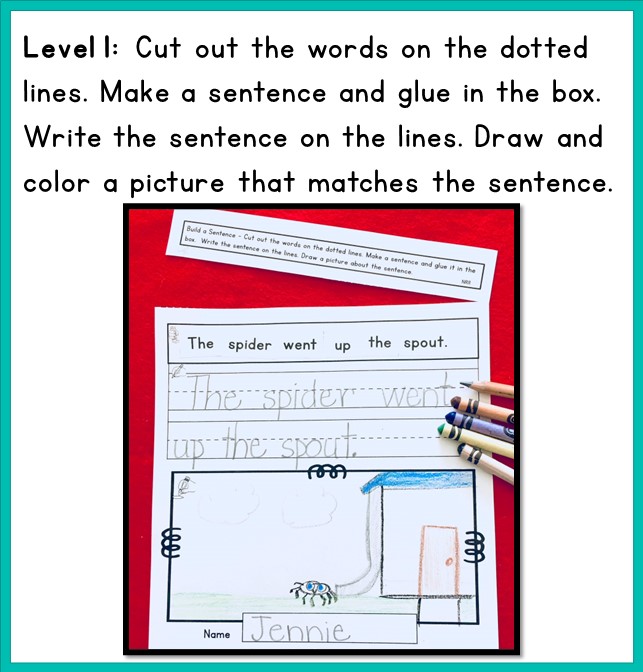 Sentence Writing Nursery Rhymes Scrambled Sentences Made By Teachers