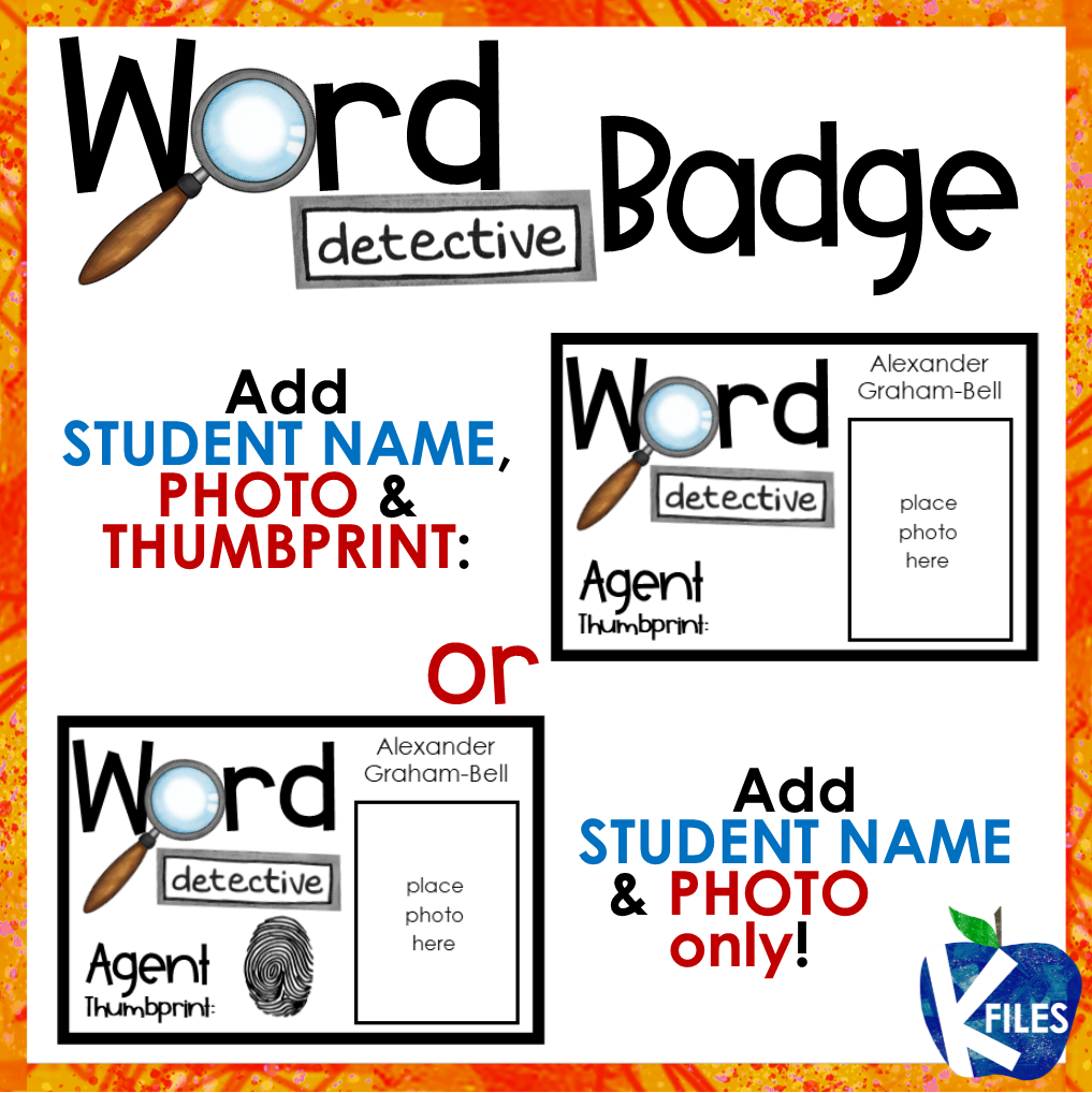 Word Detective Badges & Certificates (Editable) Made By Teachers
