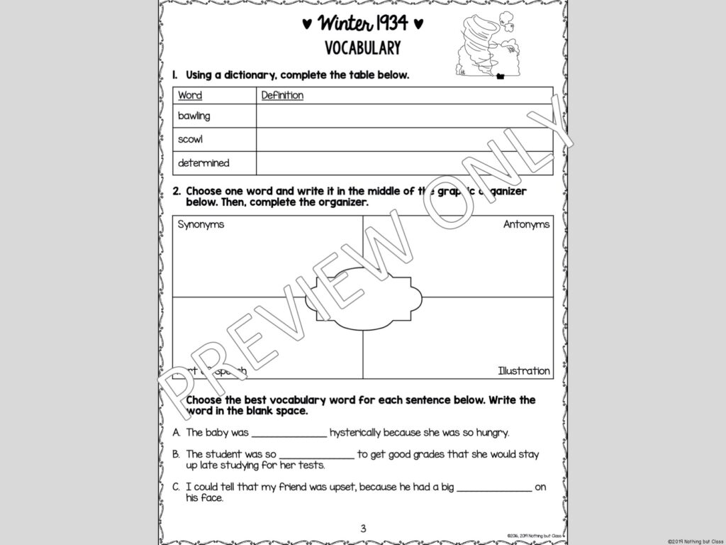 Out of the Dust Novel Study | Comprehension and Vocabulary with ...