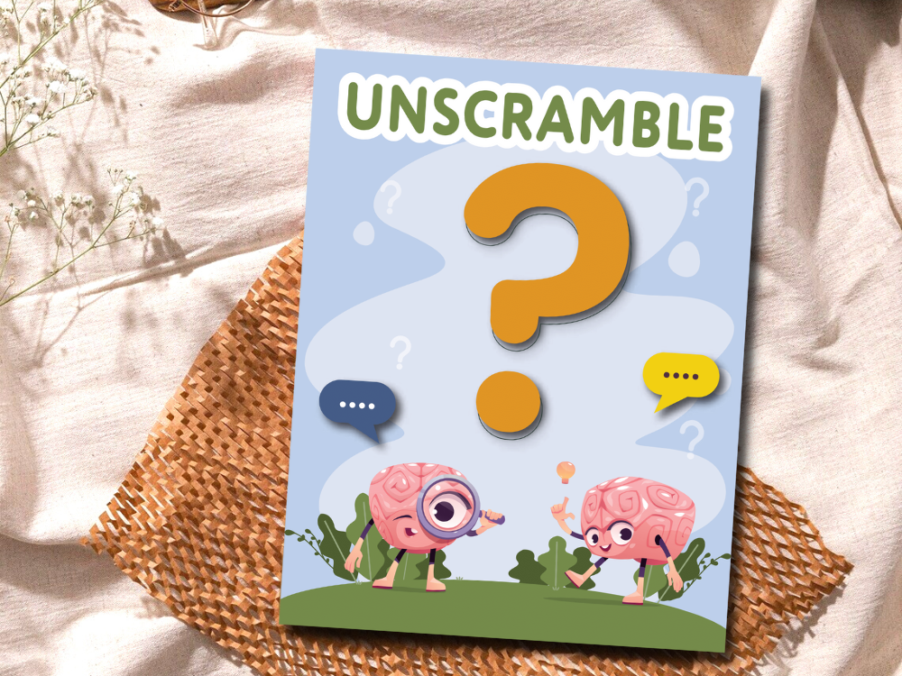 unscramble Printable Work book for Kids -Printable educational ...