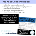 Linear Equations Real World Application | Made By Teachers