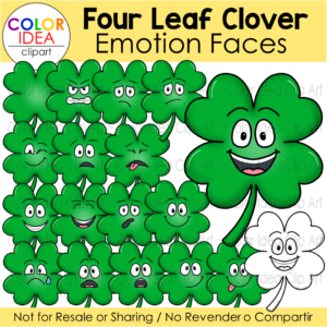 Four Leaf Clover - Emotion Faces