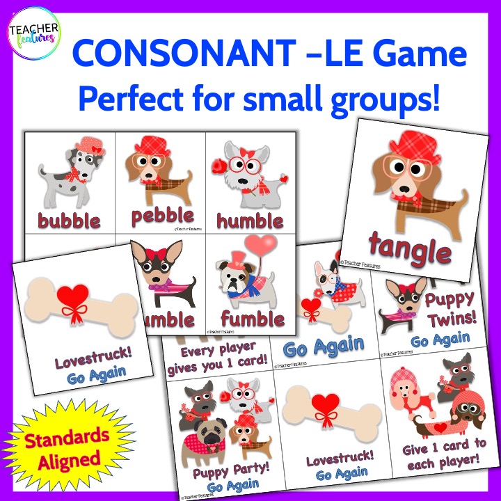 CONSONANT LE Syllable Game and Final Stable Syllables with PUGGLE THE