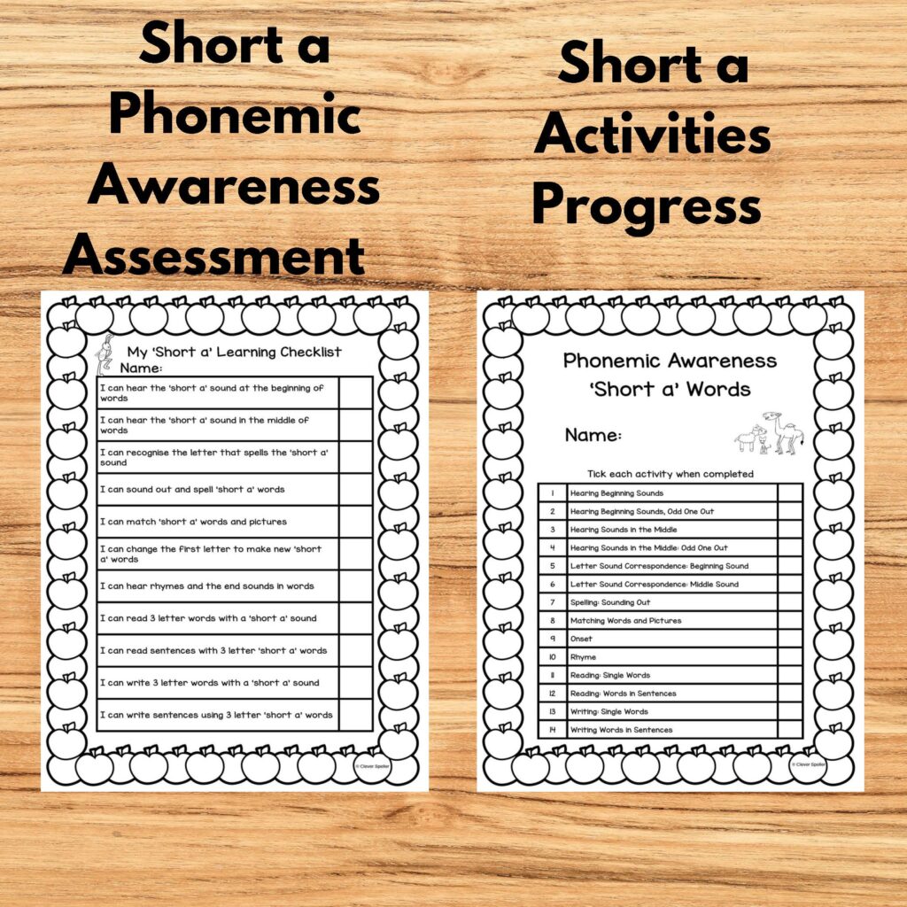 Learn to Spell Short A CVC Words Fun Phonics Activity Booklet for Juniors Made By Teachers