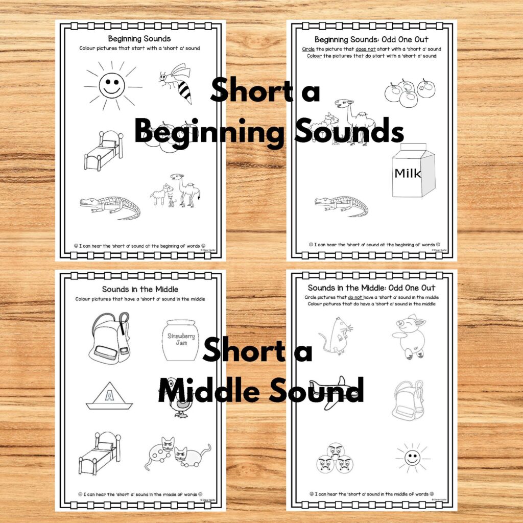 Learn to Spell Short A CVC Words Fun Phonics Activity Booklet for Juniors Made By Teachers