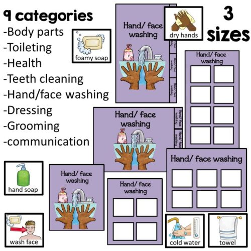 Personal Care Visual Communication Cards Schedules and Task Analysis ...