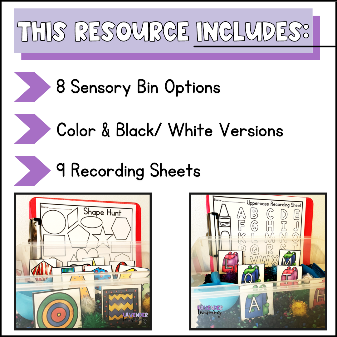 August Sensory Bin - Back to School Sensory Table - Pre-K and Kindergarten | Made By Teachers