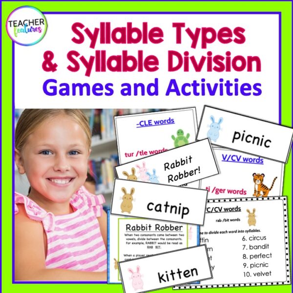 6 Syllable Types Games and Syllable Division Rules (Part 2) Made By