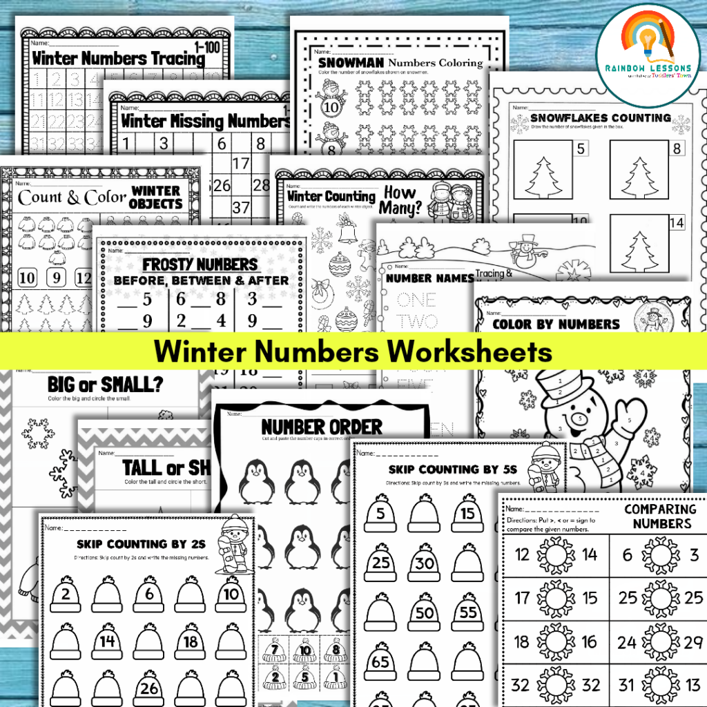 Winter Math Activities | Winter Math Worksheets | Kindergarten Math ...