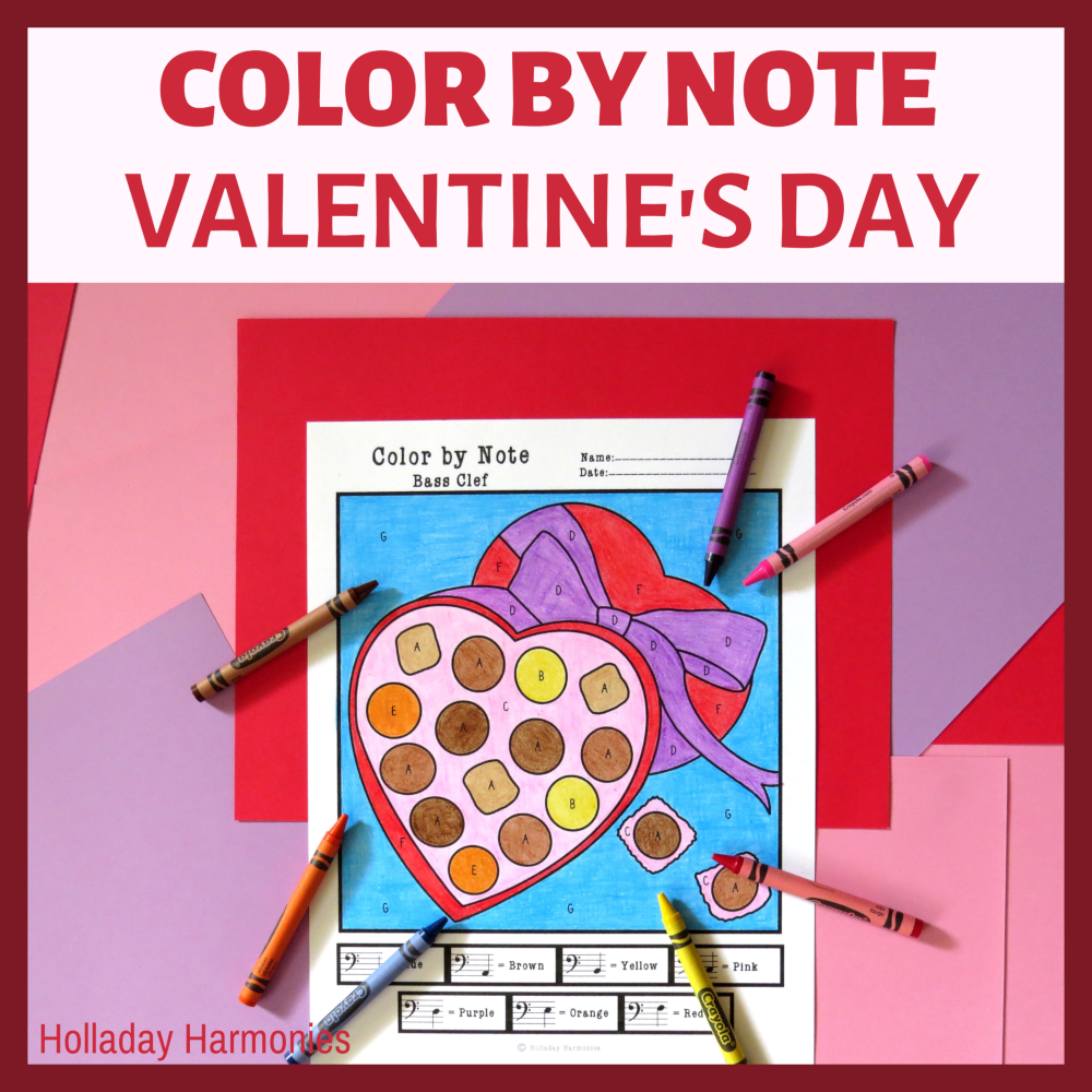valentine-s-day-themed-color-by-note-treble-clef-and-bass-clef-made-by-teachers for Free Printable Bass Clef Notes Valentine's Day Themed Color by Note - Treble Clef and Bass Clef | Made By Teachers for Free Printable Bass Clef Notes