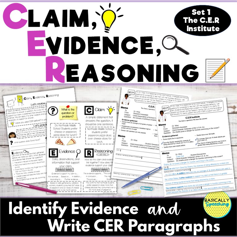 Claim Evidence Reasoning CER Paragraph Practice Activity Made By Teachers