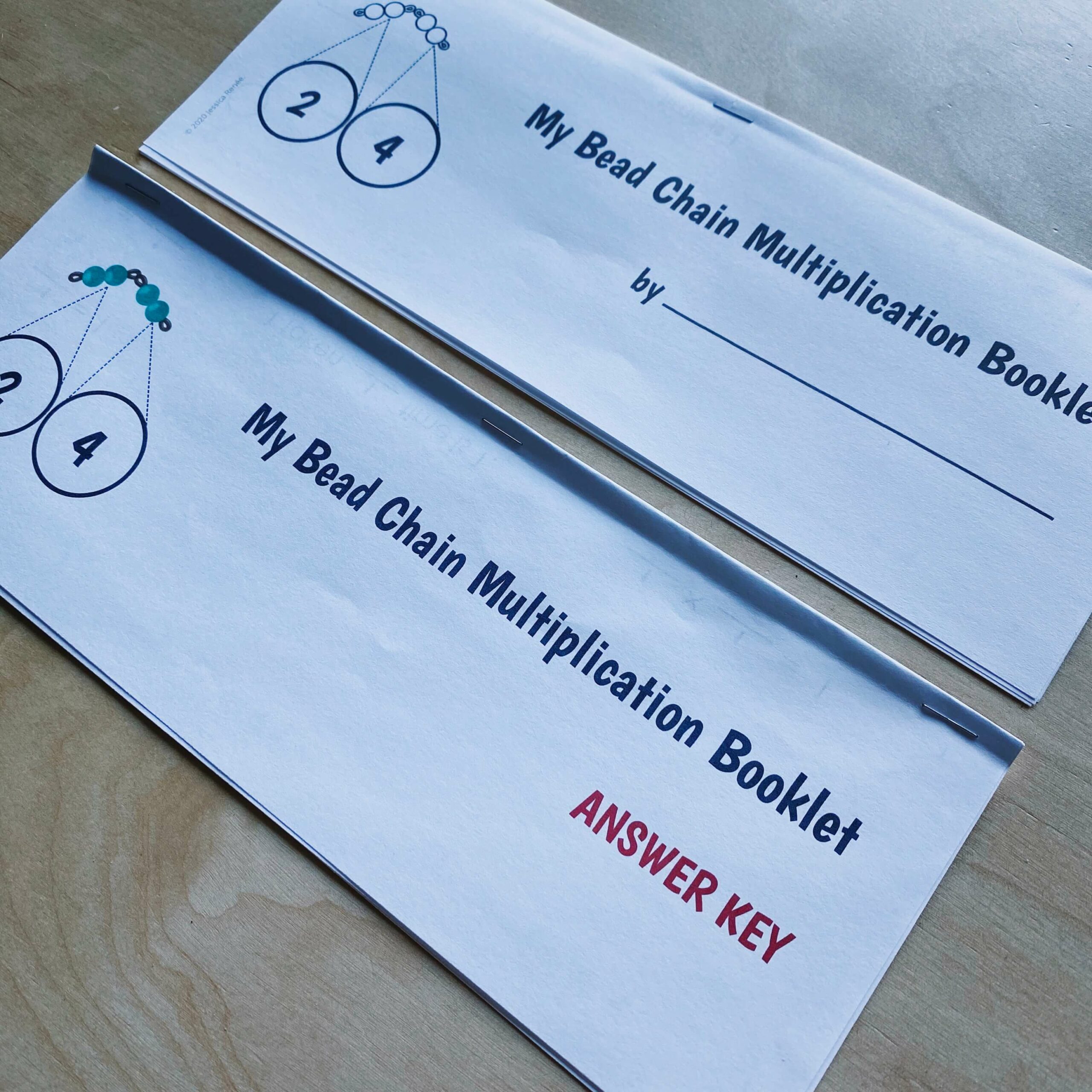 Montessori Bead Chain Multiplication Booklet | Made By Teachers