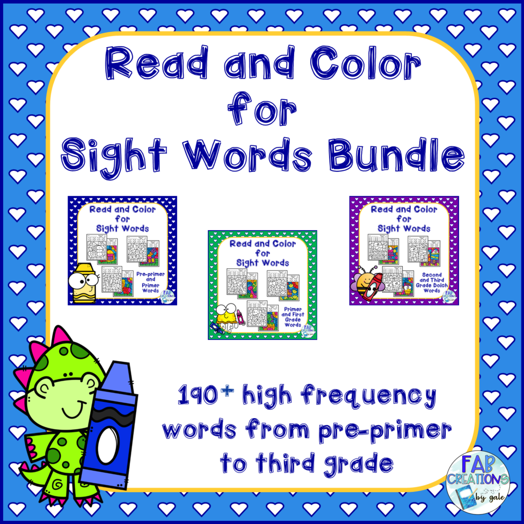 Sight Word Color by Code for High Frequency Words - Made By Teachers