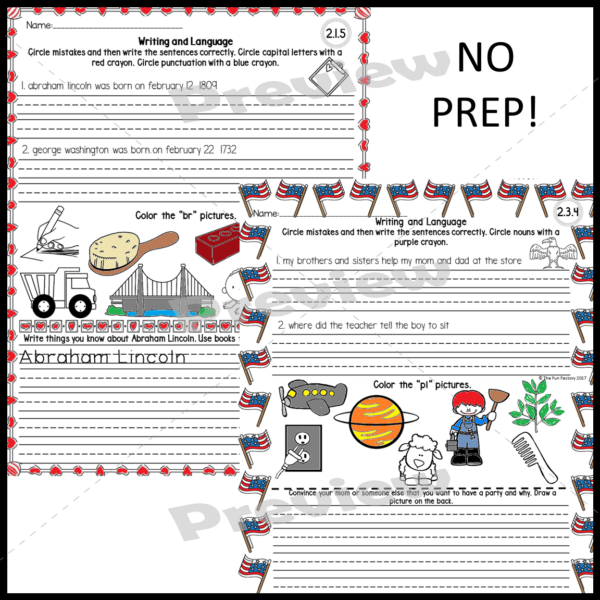 1st Grade Morning Work - February - Morning Work 1st Grade - NO PREP ...