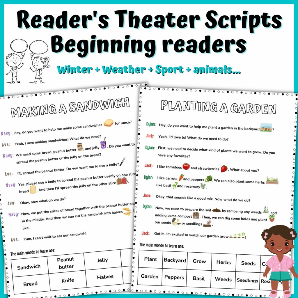 Reader's Theater Scripts for Kindergarten,First Grade| 100th day of ...