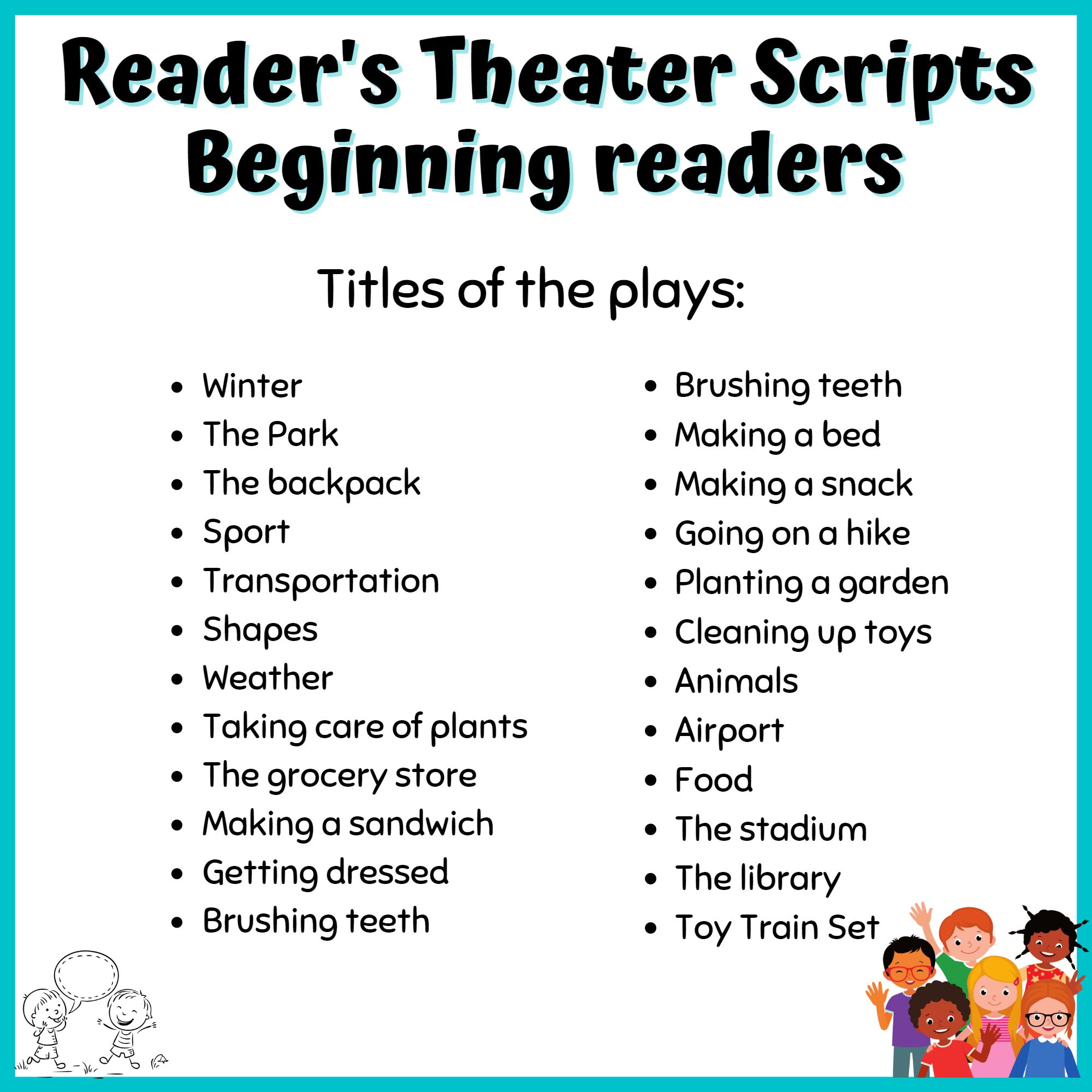 Reader s Theater Scripts For Kindergarten First Grade 100th Day Of Reader s Theater Scripts For Kindergarten First Grade 100th Day Of