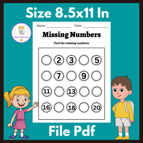 Missing Numbers Worksheets Number Recognition 1 20 Made By Teachers