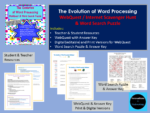 Evolution of Word Processing - WebQuest & Word Search Puzzle | Made By ...