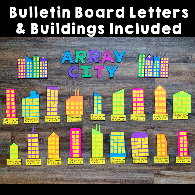 Multiplication Arrays | Array City Math Craft Activities | Made By Teachers