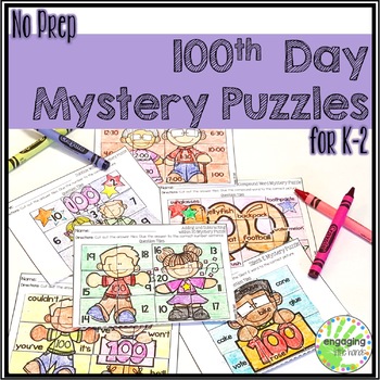 100th Day Mystery Puzzles for K-2
