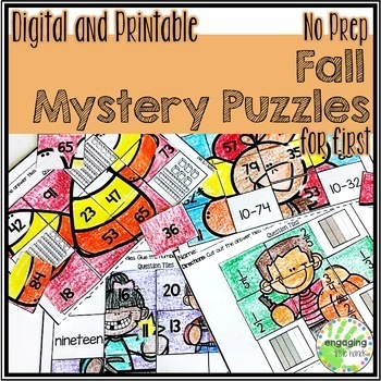 Fall Mystery Puzzles for First Grade