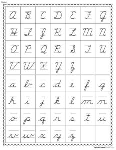 Cursive Handwriting Practice Worksheets | Made By Teachers