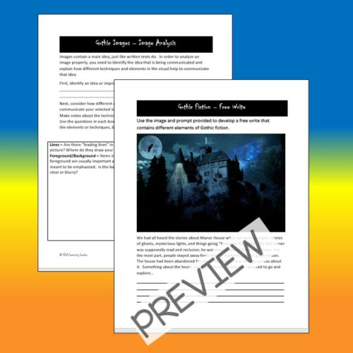 Gothic Fiction Unit for High School | Made By Teachers