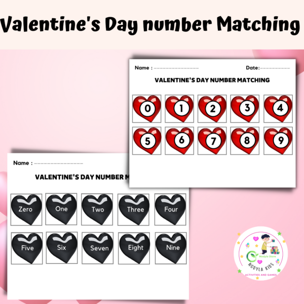 Valentine's Day number Matching | Made By Teachers