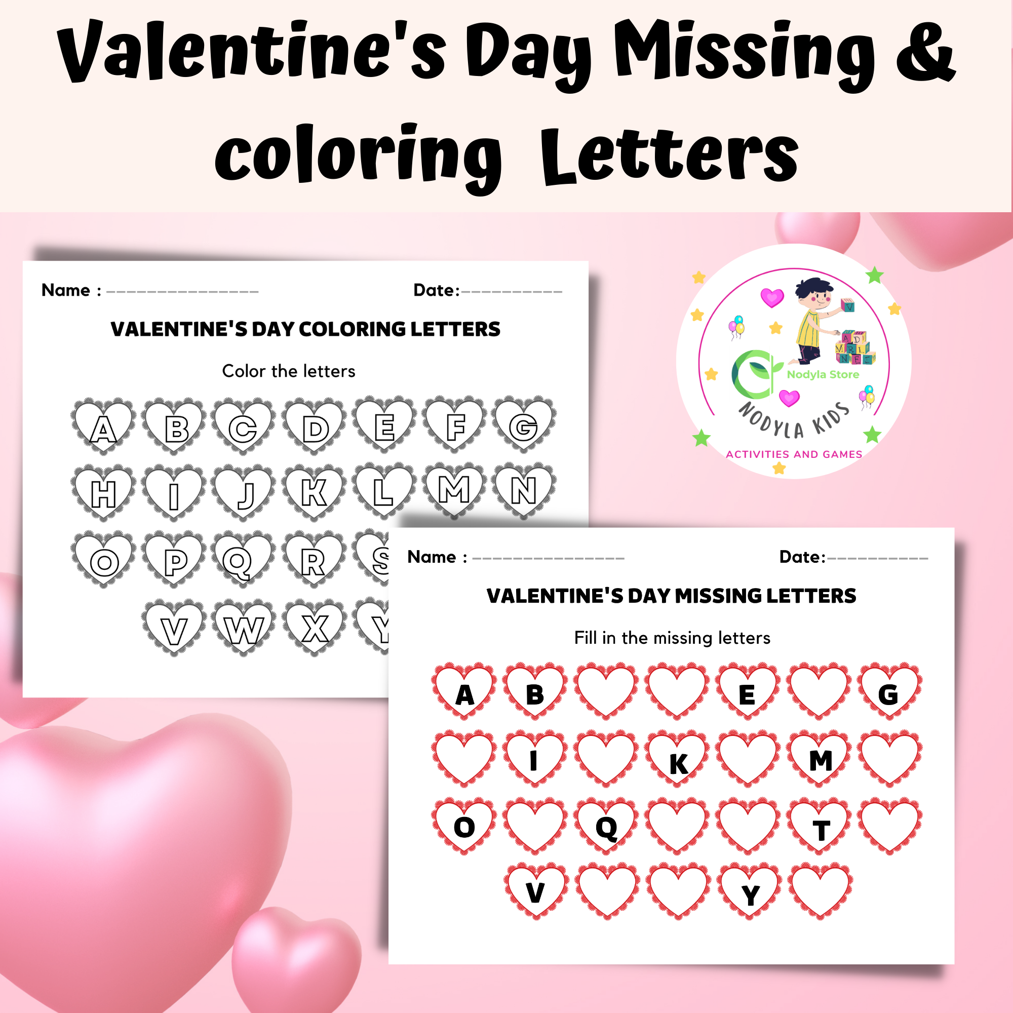 Valentine's Day number matching Valentine's Day Made By Teachers