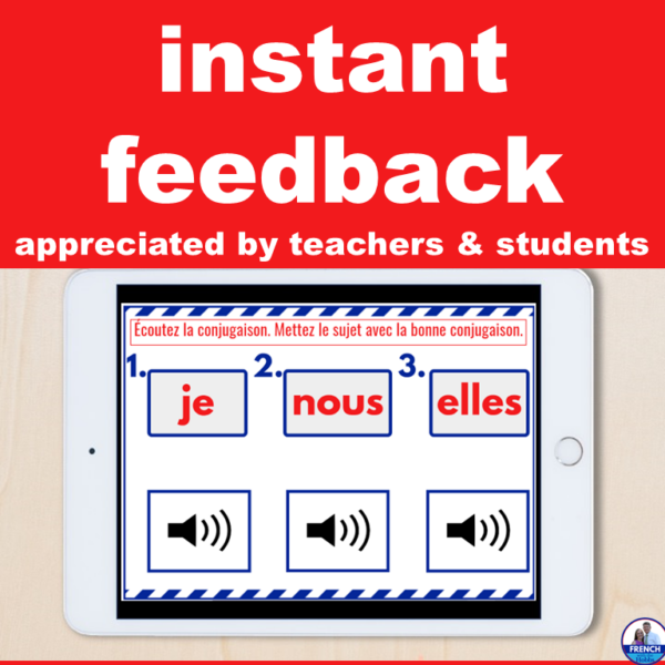 French Regular IR Verbs Present Tense Boom™ Digital Cards les verbes en ...