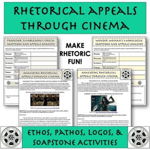 Rhetorical Appeals Through Cinema - Ethos, Pathos, and Logos Analysis Activities, Film Speeches