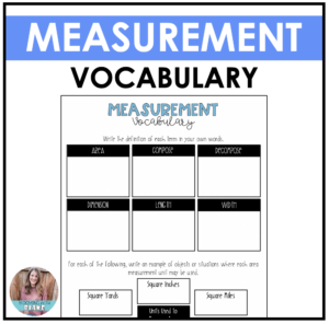 Free Measurement Vocabulary Chart | Made By Teachers
