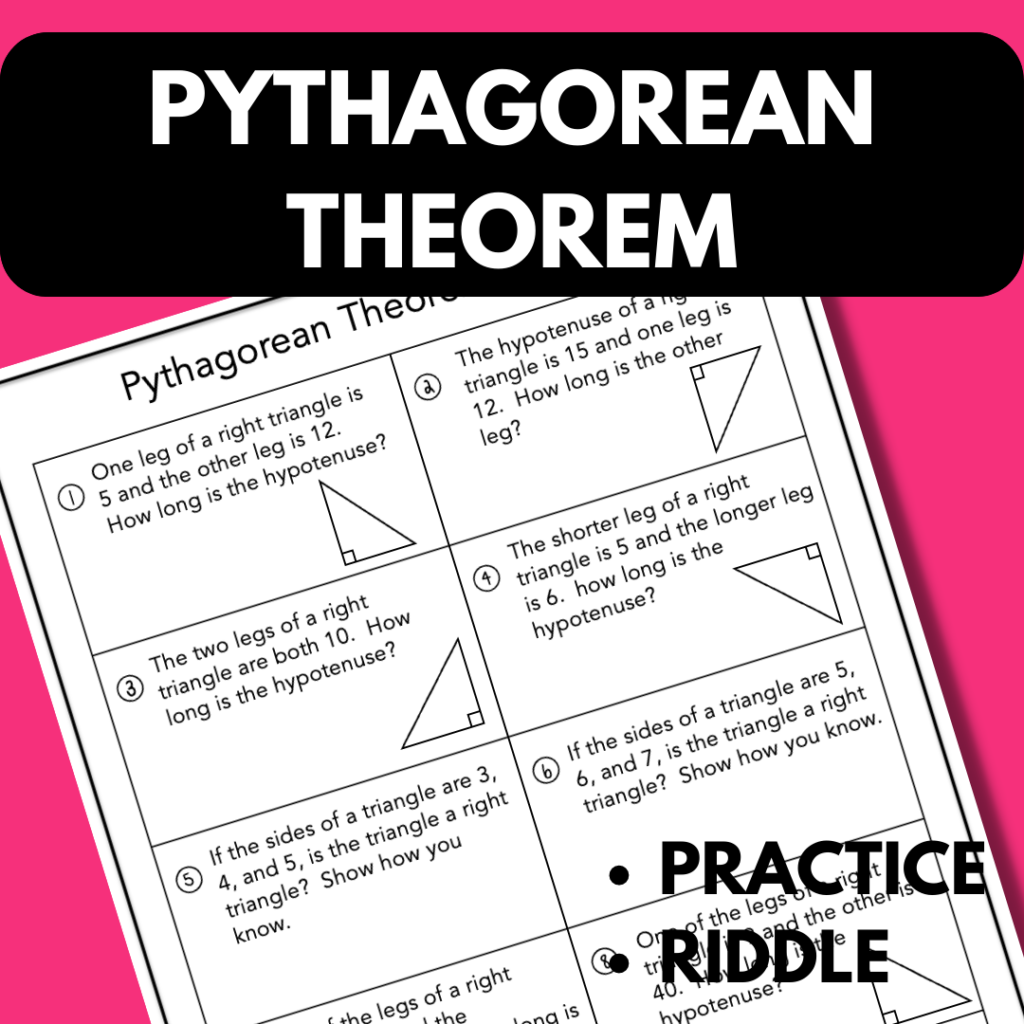 Geometry pythagorean theorem made by teachers