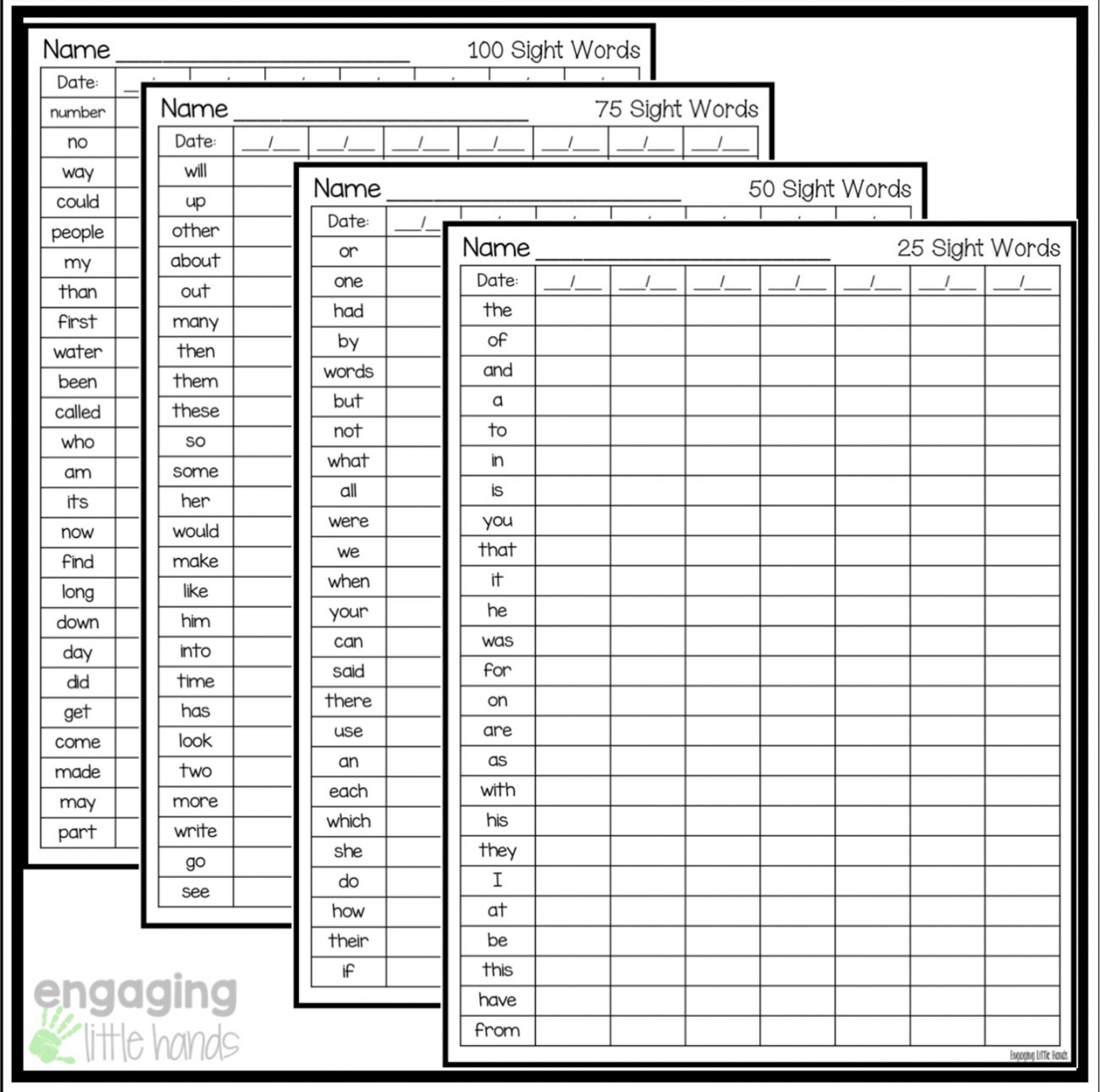Track and Assess Fry Sight Words - Made By Teachers