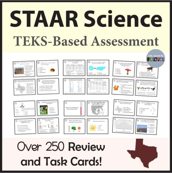 TEKS 5th Grade STAAR Science Task and Review Cards | Made By Teachers