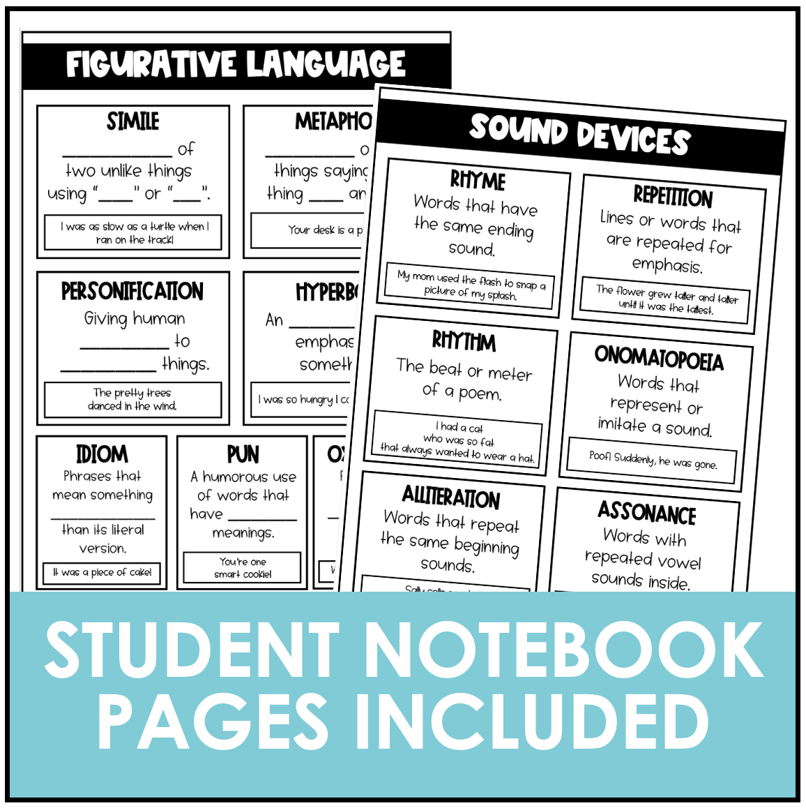 figurative-language-and-sound-devices-posters-and-notebook-pages-made