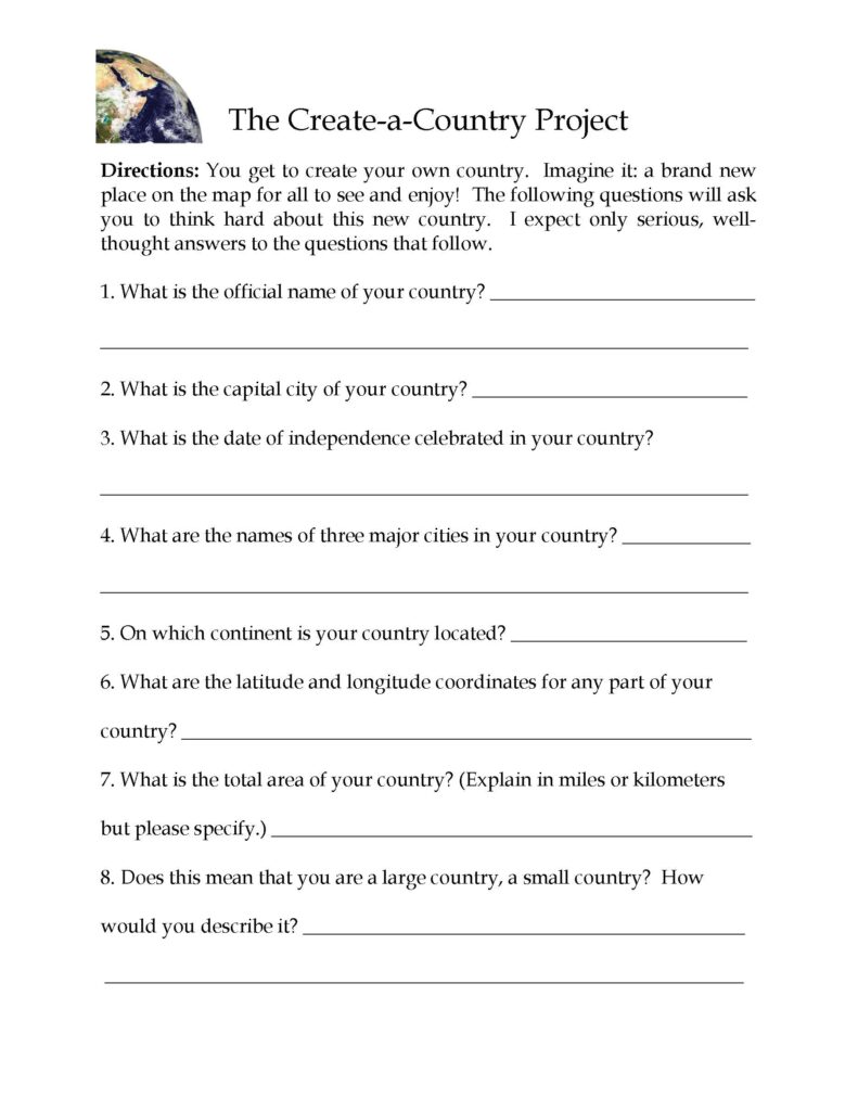 The Create a Country Geography - Thecreateacountrygeographyskillsproject Page 27 791x1024