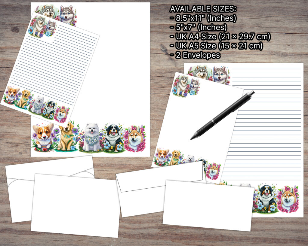 Animals Theme Stationary Set Bundle, Printable Cute Stationary Kits | Made By Teachers